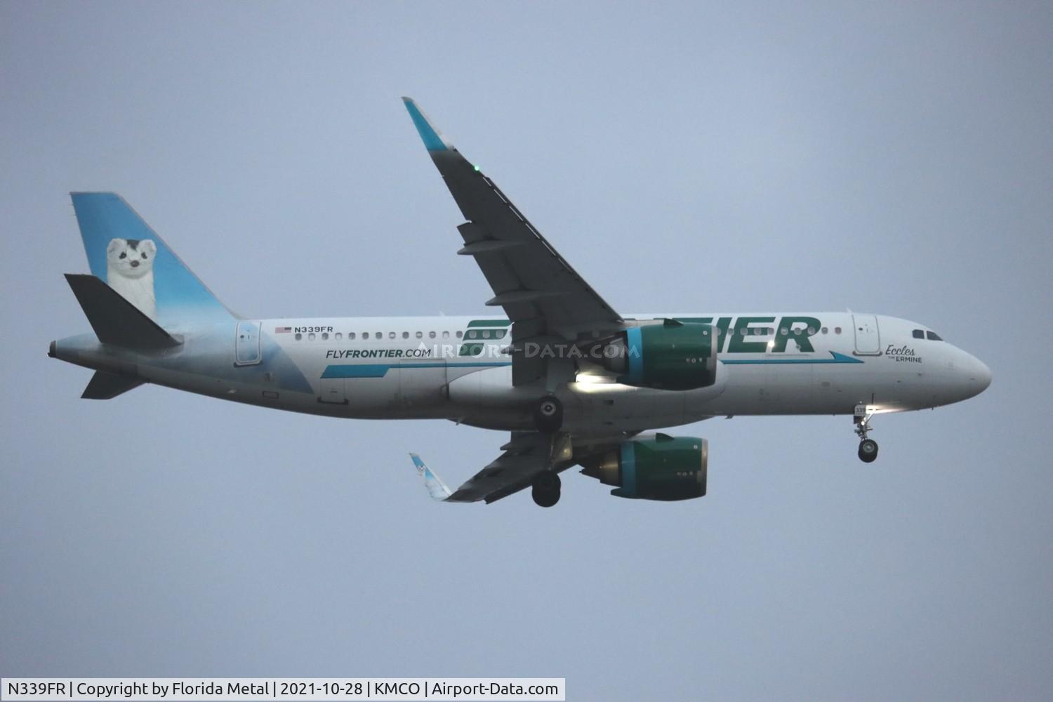 N339FR, 2018 Airbus A320-251N C/N 8535, MCO 2021
