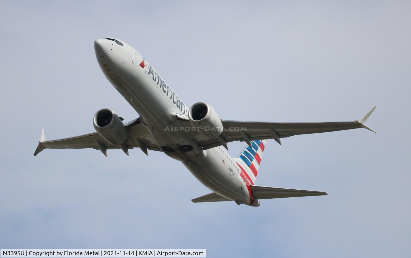 N339SU, 2020 Boeing 737-8 MAX C/N 44485, MIA 2021