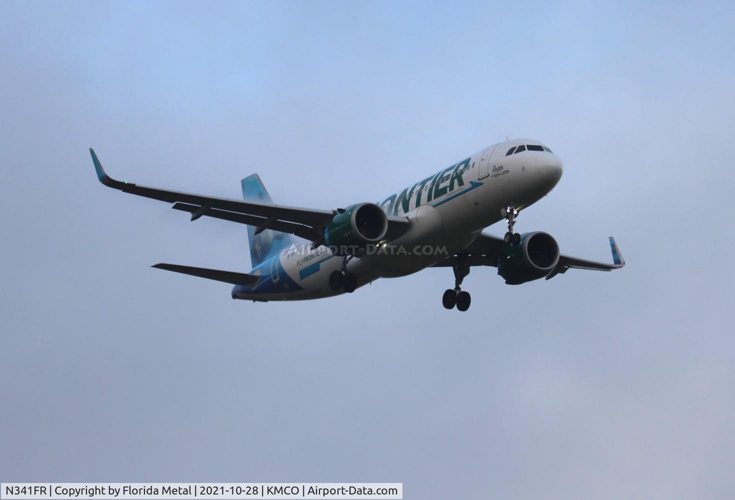N341FR, 2018 Airbus A320-251NEO C/N 8516, MCO 2021