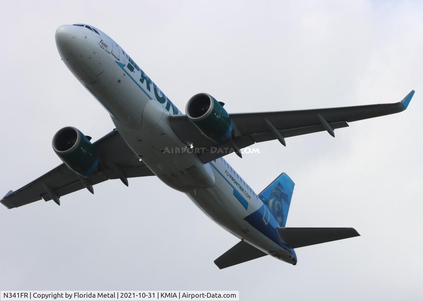 N341FR, 2018 Airbus A320-251NEO C/N 8516, MIA 2021