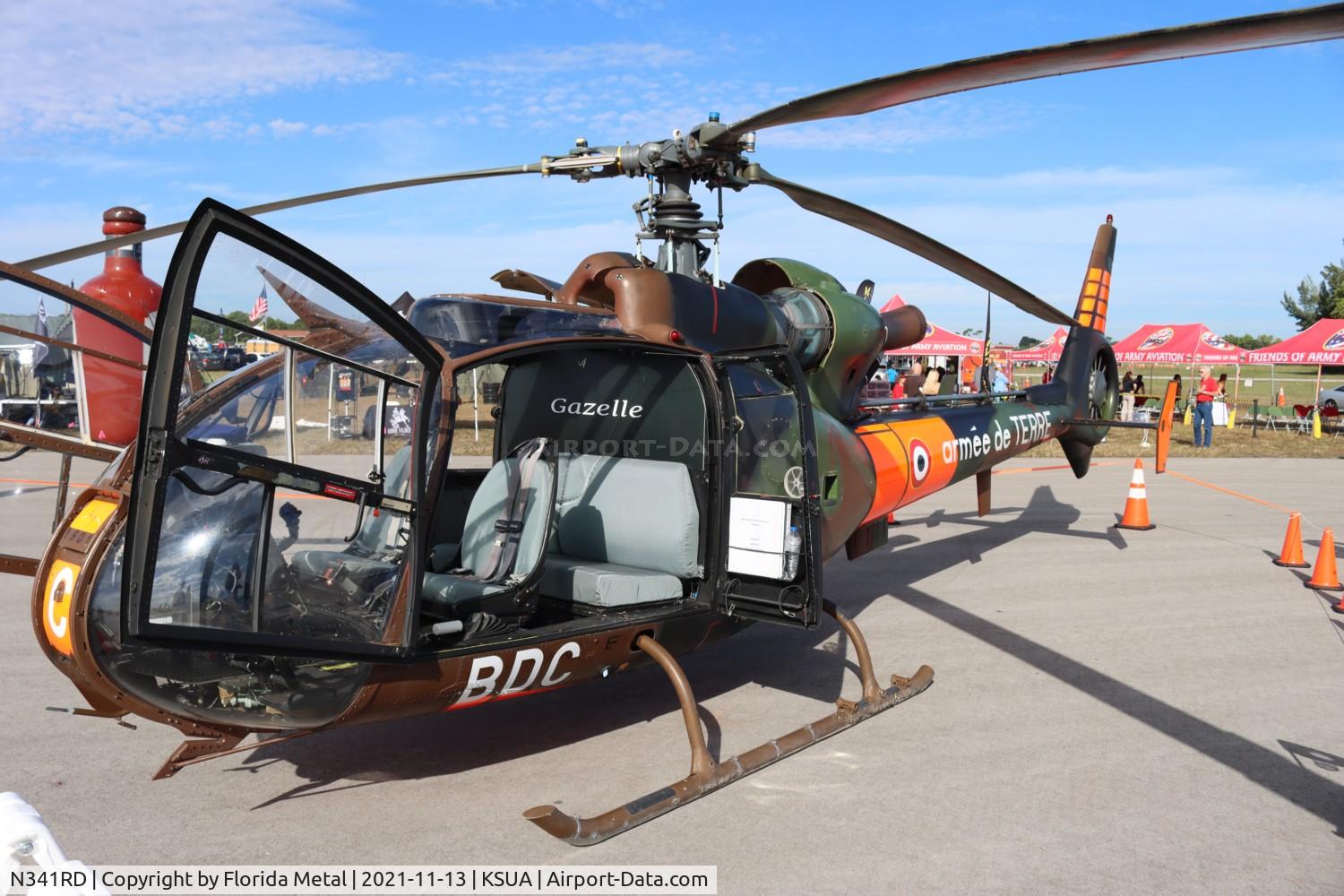 N341RD, Aérospatiale SA-341F Gazelle C/N 1501, Stuart 2021