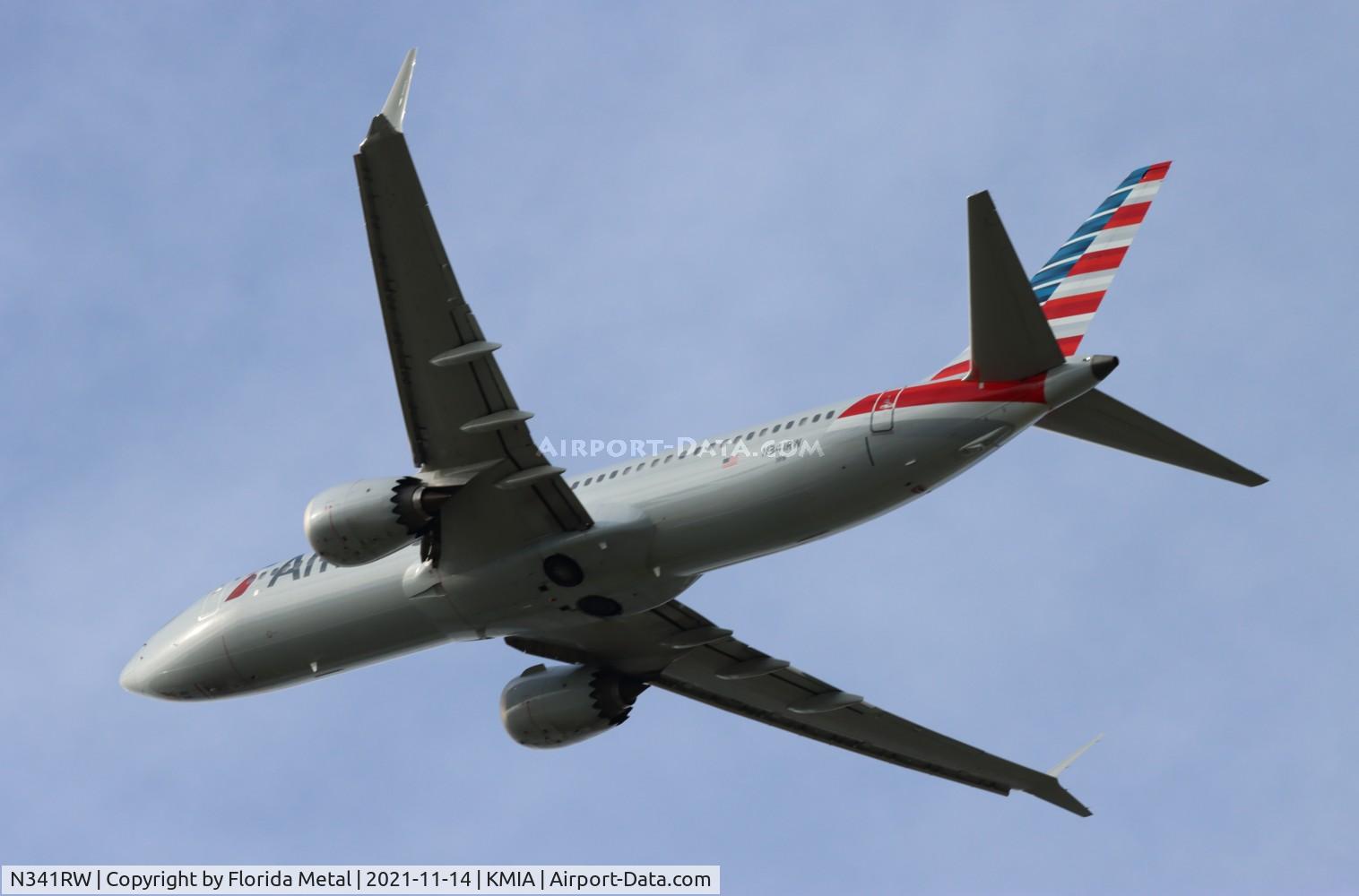 N341RW, 2018 Boeing 737 MAX 8 C/N 44464, MIA 2021
