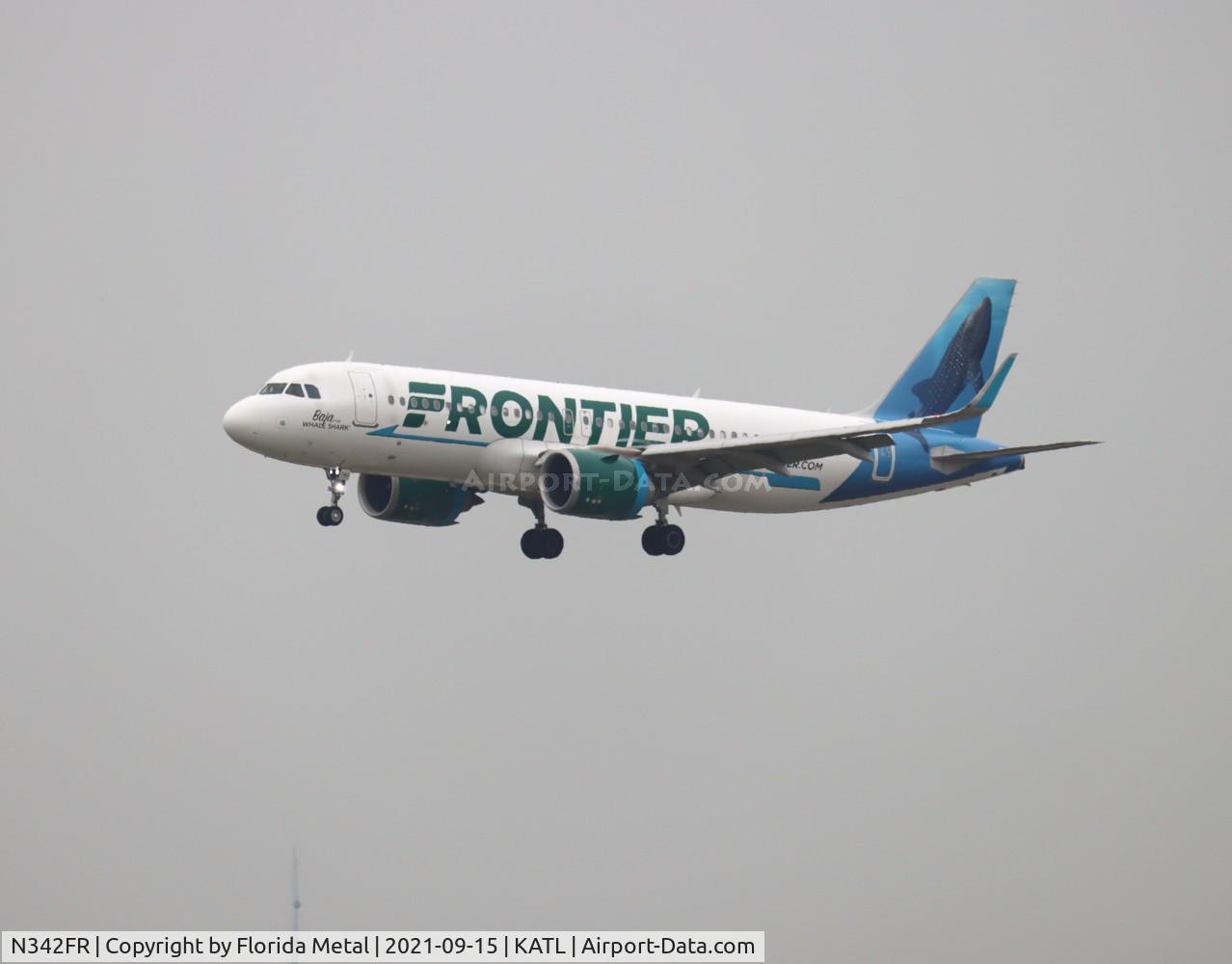 N342FR, 2018 Airbus A320-251N C/N 8537, ATL 2021