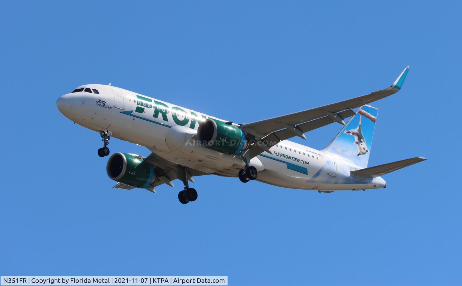 N351FR, 2019 Airbus A320-251N C/N 8913, TPA 2021