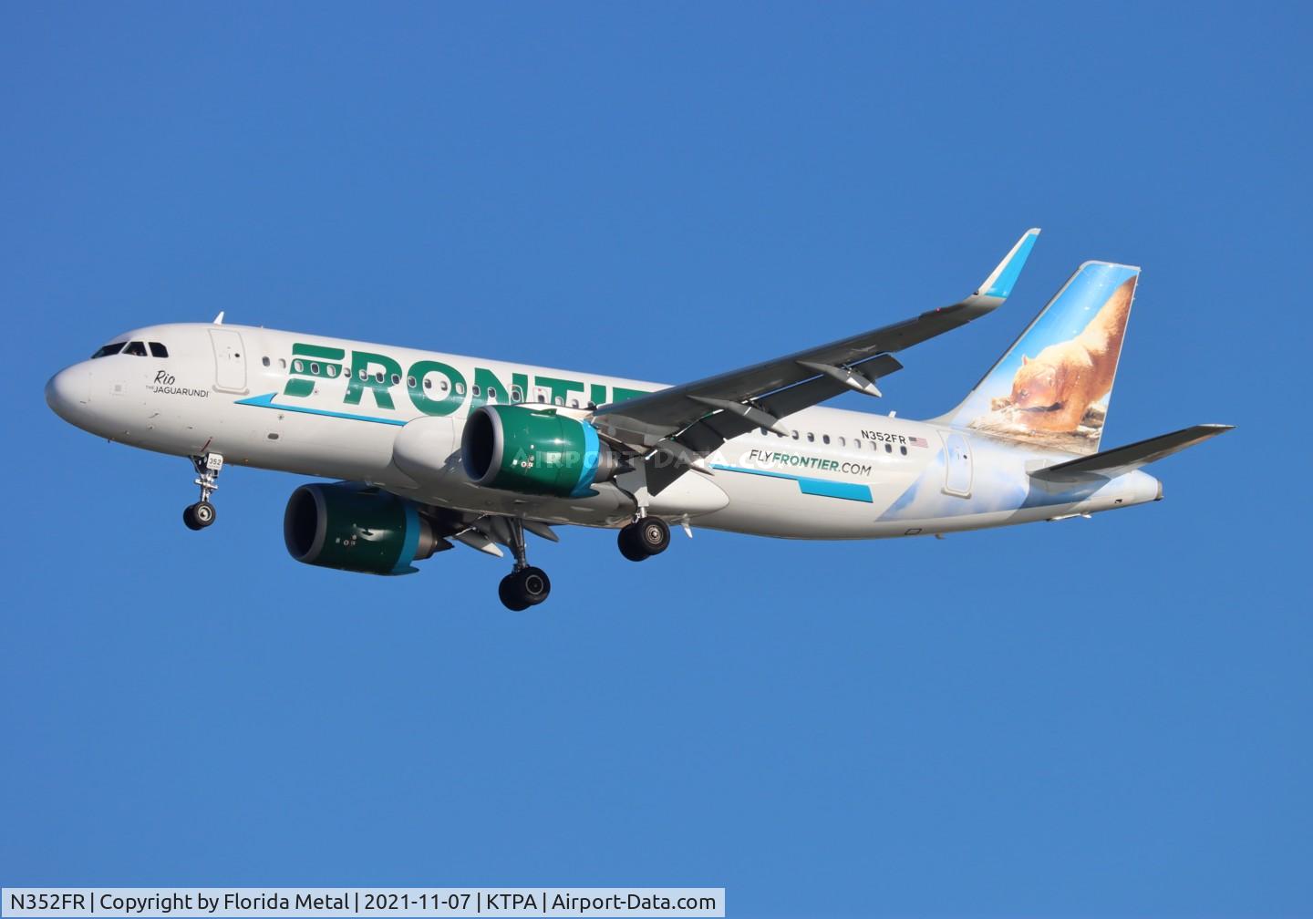 N352FR, 2019 Airbus A320-251N C/N 8976, TPA 2021