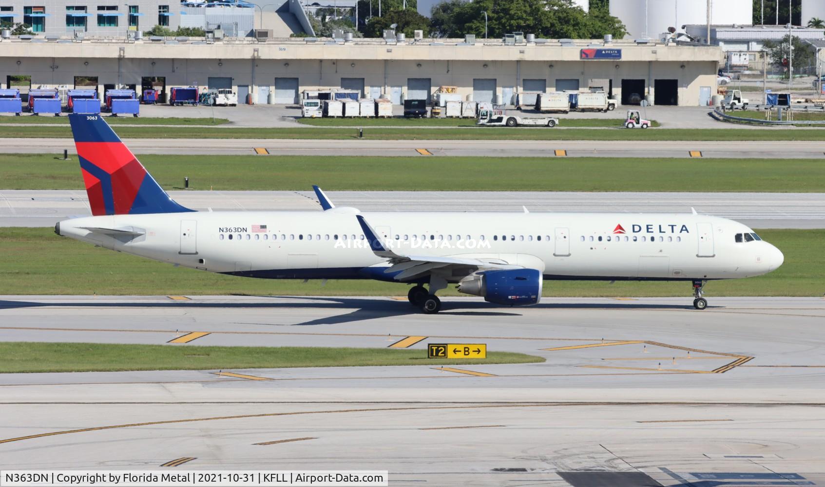 N363DN, 2018 Airbus A321-231 C/N 8502, FLL 2021