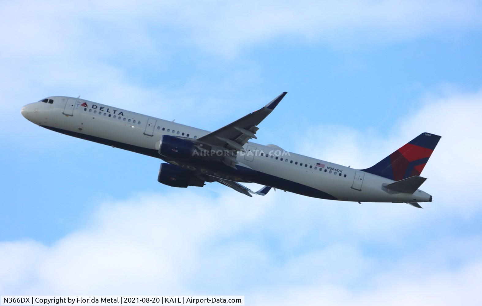 N366DX, 2019 Airbus A321-211 C/N 8694, ATL 2021