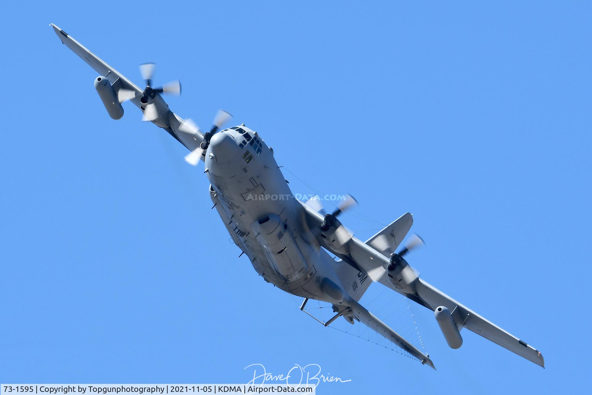 73-1595, 1974 Lockheed EC-130H Compass Call C/N 382-4564, VOLT55 at the KDMA air show practice day