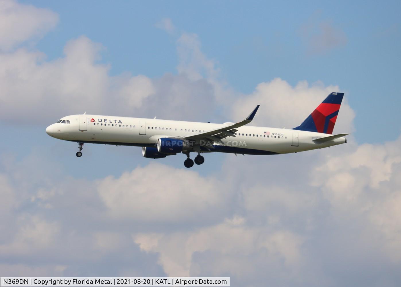 N369DN, 2019 Airbus A321-211 C/N 8697, ATL 2021