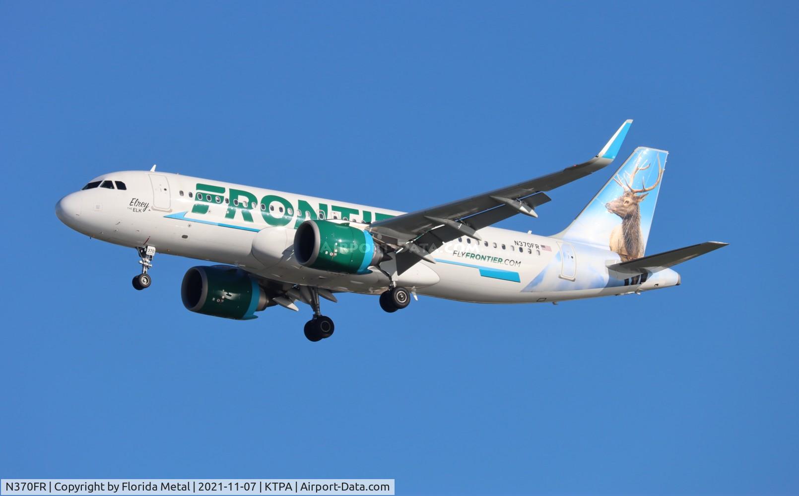 N370FR, 2020 Airbus A320-251N C/N 10038, TPA 2021