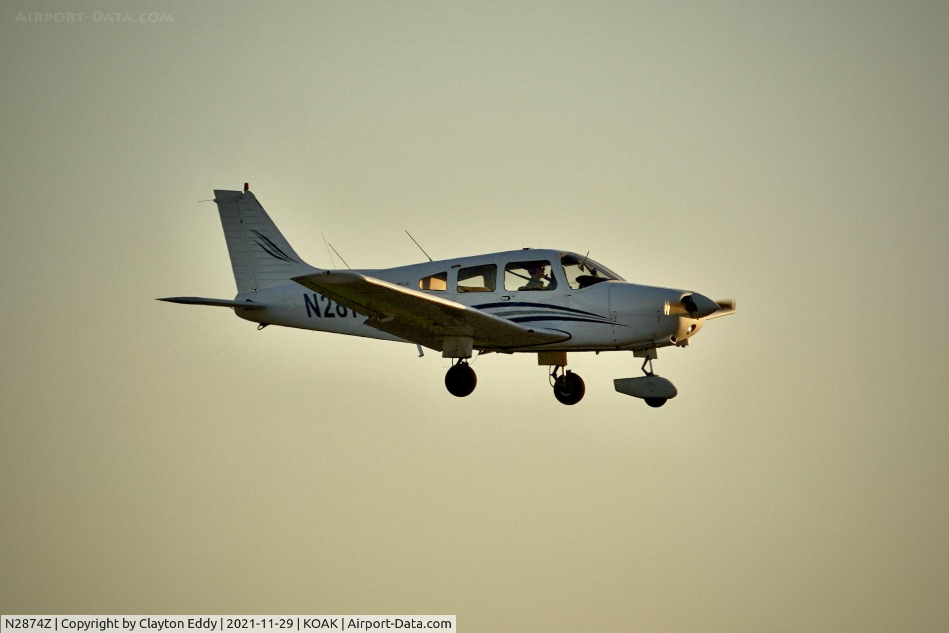 N2874Z, 1979 Piper PA-28-161 C/N 28-7916497, North Field Oakland Airport 2021.