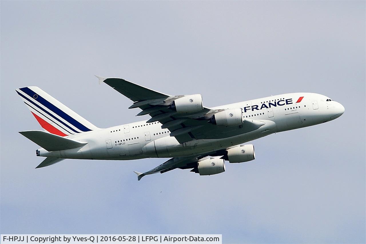 F-HPJJ, 2013 Airbus A380-861 C/N 115, Airbus A380-861 , Take off rwy 06R, Roissy Charles De Gaulle airport (LFPG-CDG)
