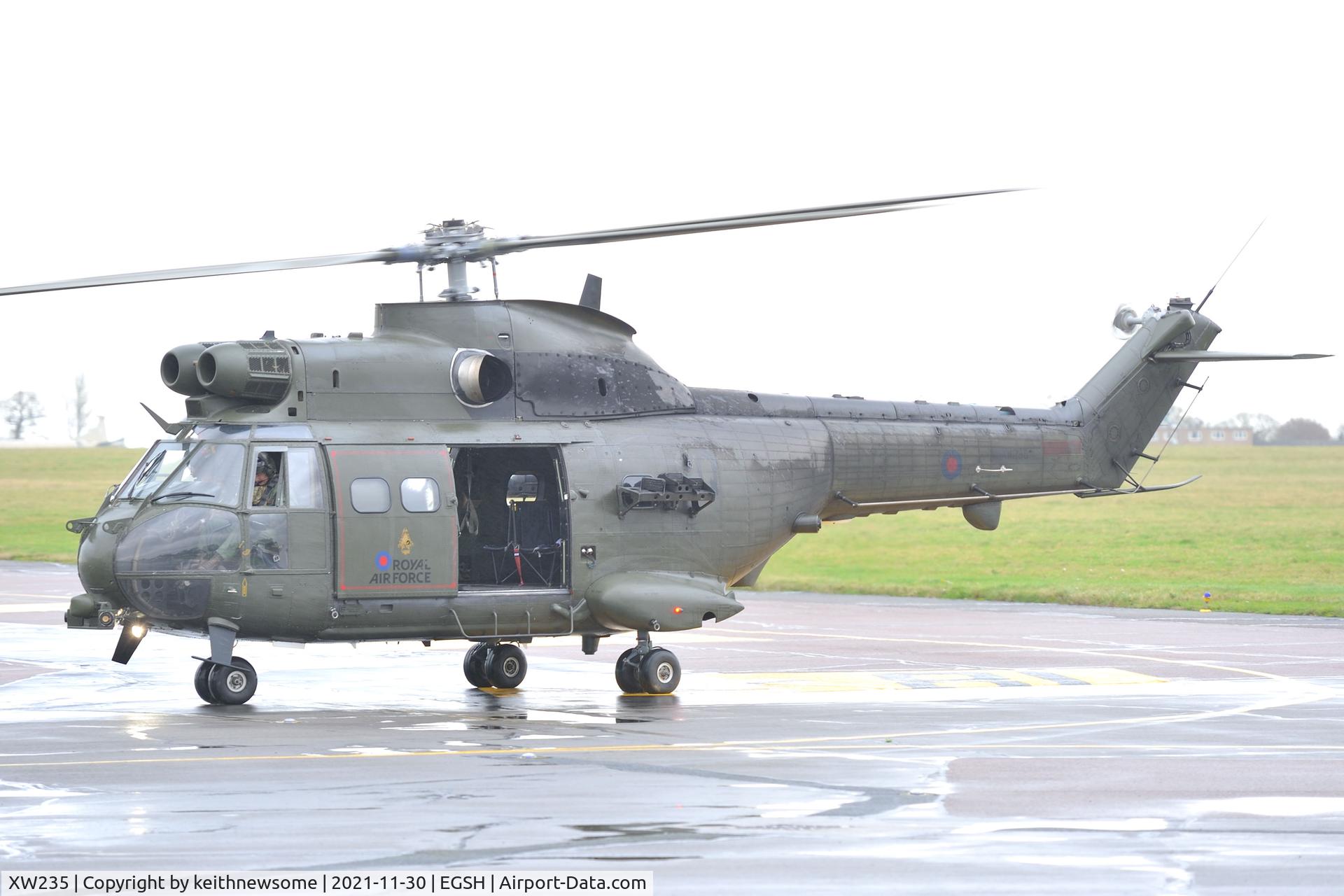 XW235, Westland Puma HC.2 C/N 1213, Arriving at Norwich.
