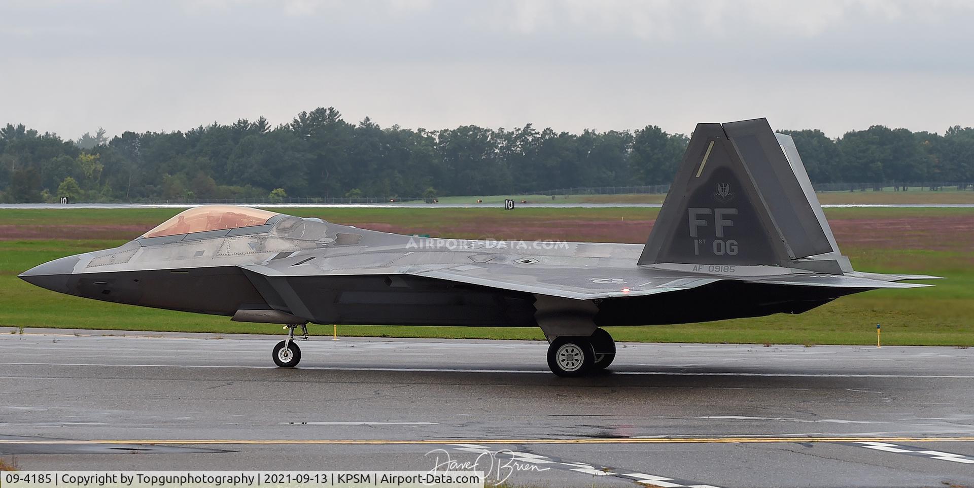 09-4185, Lockheed Martin F-22A Raptor C/N 4185, Raptor Demo bird heading back to Langleya
