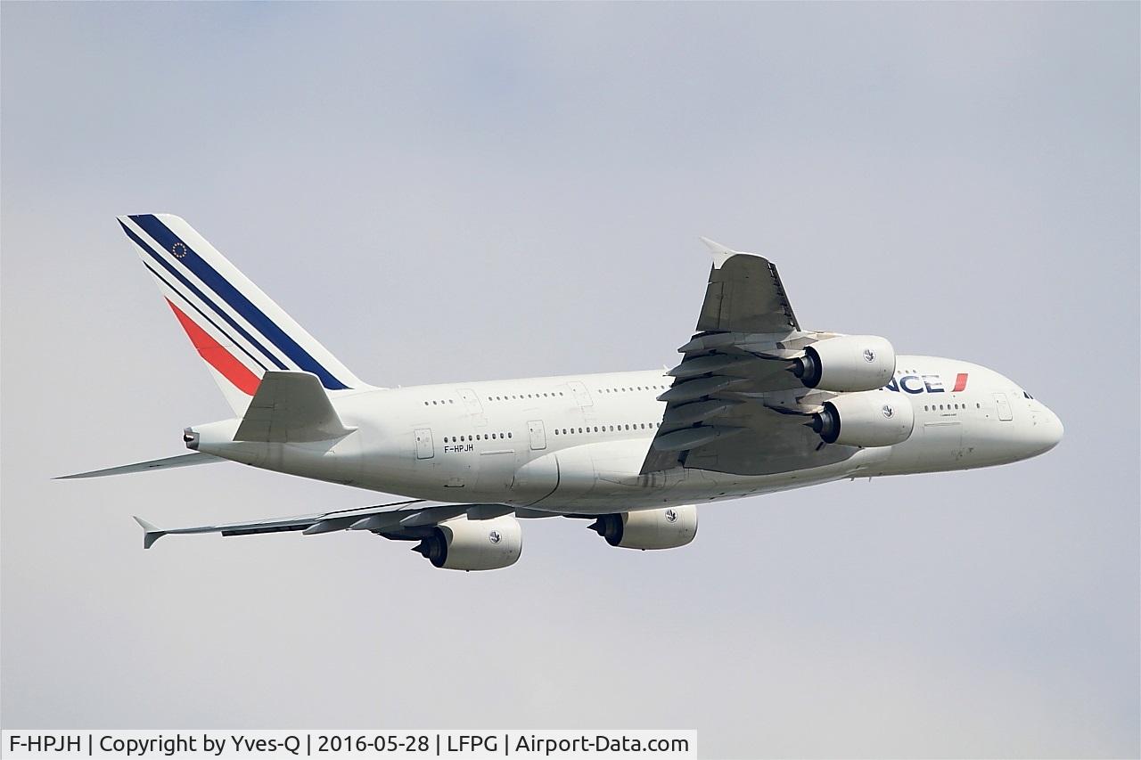 F-HPJH, 2011 Airbus A380-861 C/N 099, Airbus A380-861, Climbing from rwy 06R, Roissy Charles De Gaulle airport (LFPG-CDG)
