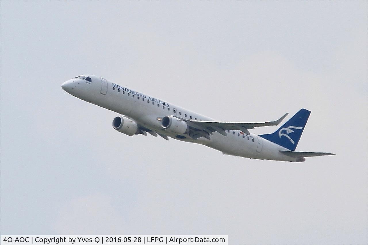 4O-AOC, 2010 Embraer 195LR (ERJ-190-200LR) C/N 19000358, Embraer 195LR, Climbing from rwy 08L, Roissy Charles De Gaulle airport (LFPG-CDG)