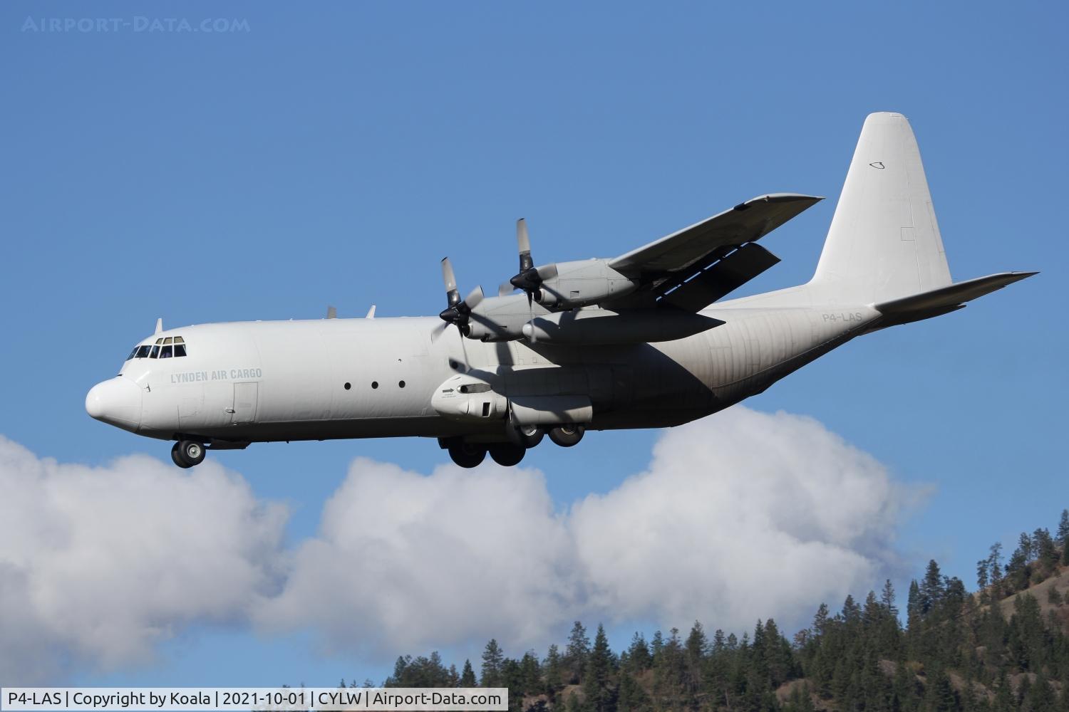 P4-LAS, 1975 Lockheed L-100-30 Hercules (L-382G) C/N 382-4600, Final approach.