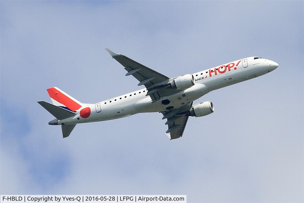 F-HBLD, 2007 Embraer 190LR (ERJ-190-100LR) C/N 19000113, Embraer 190LR, Climbing from rwy 06R, Roissy Charles De Gaulle airport (LFPG-CDG)
