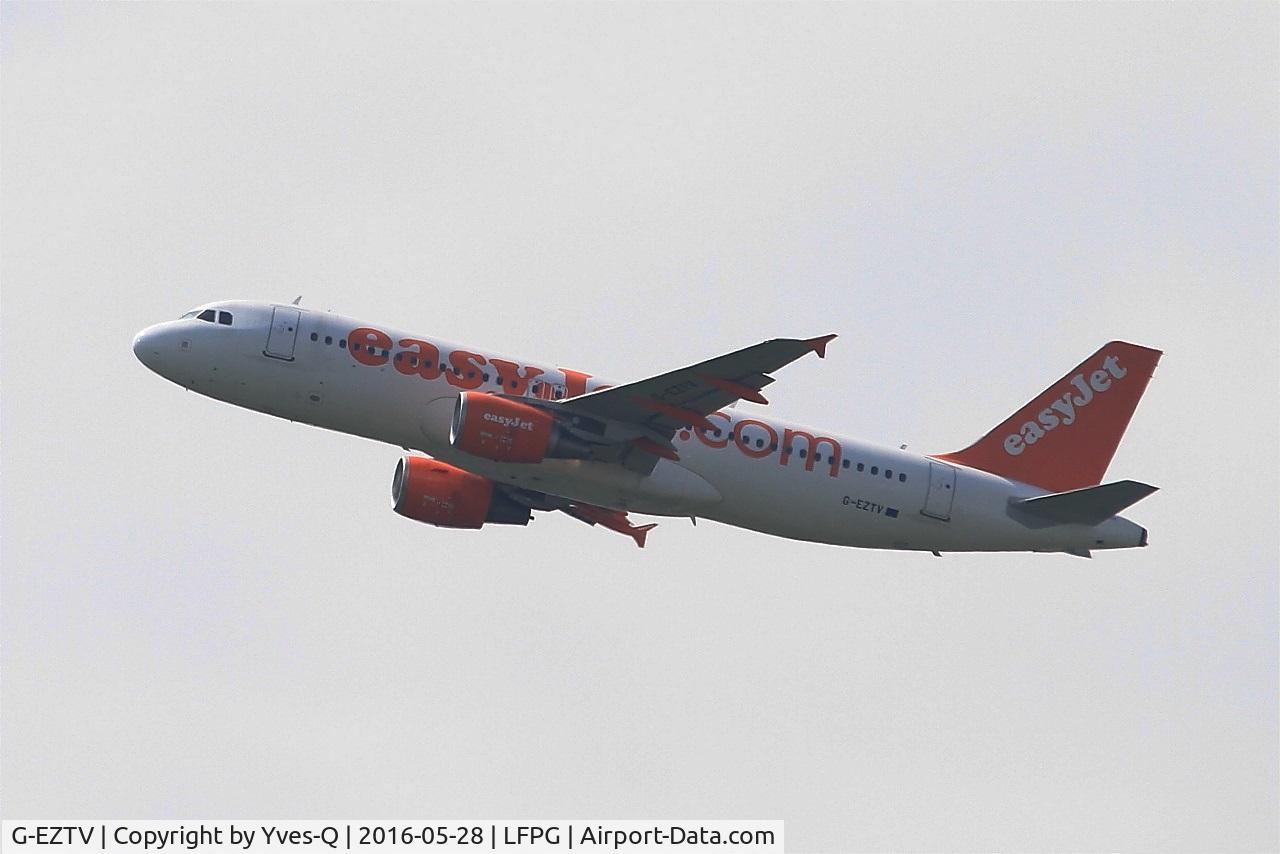 G-EZTV, 2010 Airbus A320-214 C/N 4234, Airbus A320-214, Climbing from rwy 08L, Roissy Charles De Gaulle airport (LFPG-CDG)