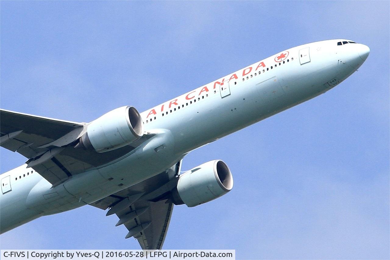 C-FIVS, 2009 Boeing 777-333/ER C/N 35784, Boeing 777-333ER, Take off rwy 06R, Roissy Charles De Gaulle airport (LFPG-CDG)