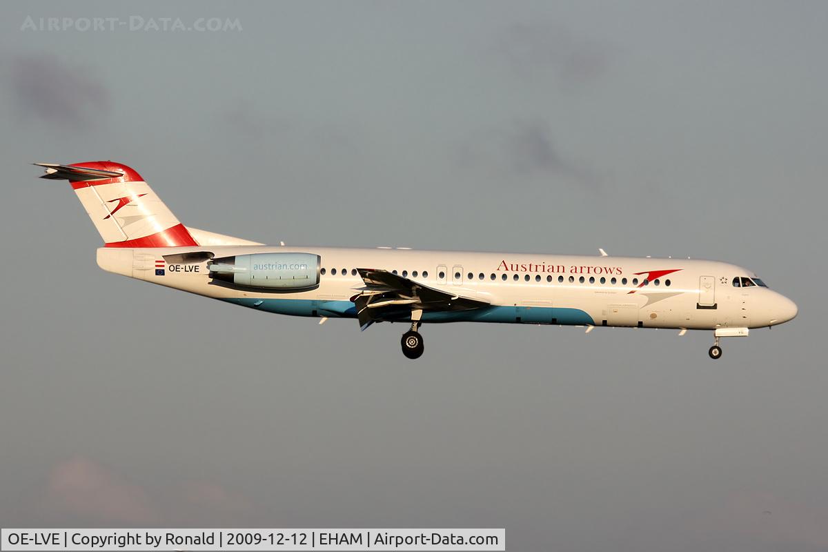 OE-LVE, 1994 Fokker 100 (F-28-0100) C/N 11499, at spl