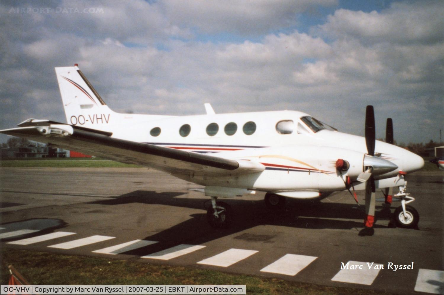 OO-VHV, 1979 Beech E90 King Air C/N LW-316, At Wevelgem.