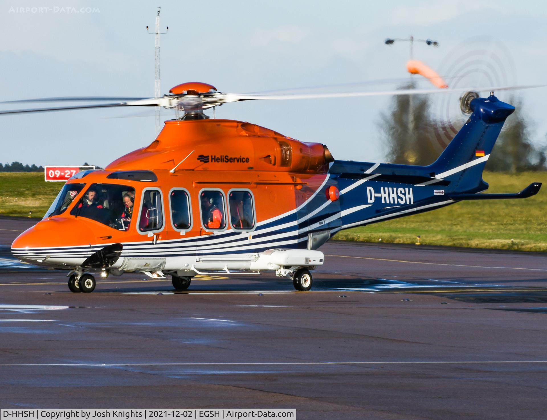 D-HHSH, 2014 AgustaWestland AW-139 C/N 31587, Arriving From Waterford.