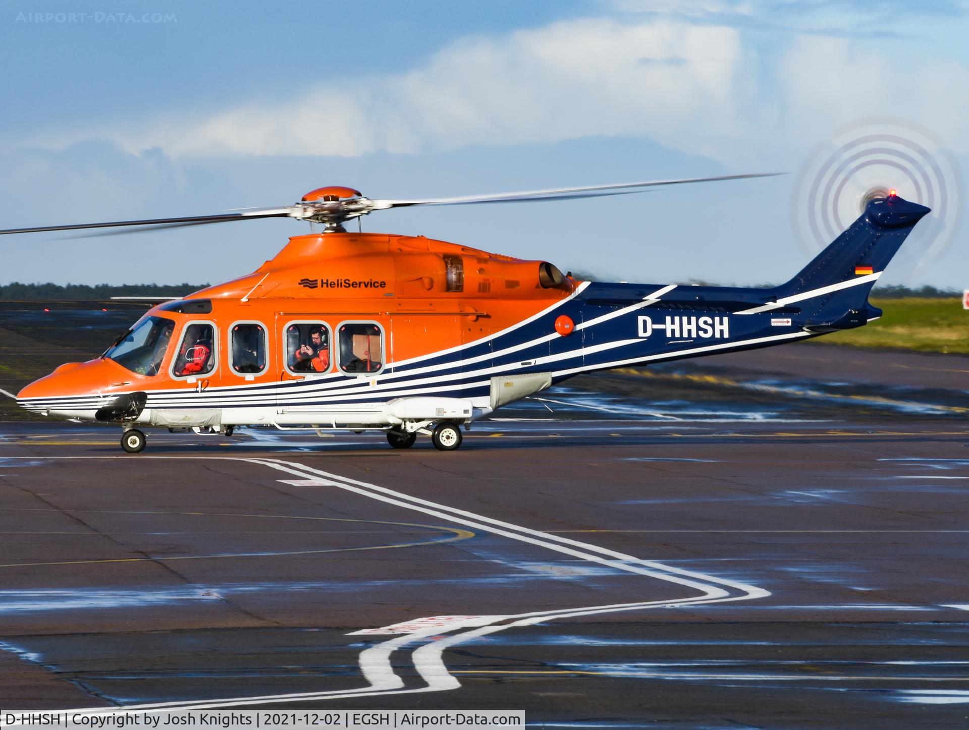 D-HHSH, 2014 AgustaWestland AW-139 C/N 31587, Arriving From Waterford.