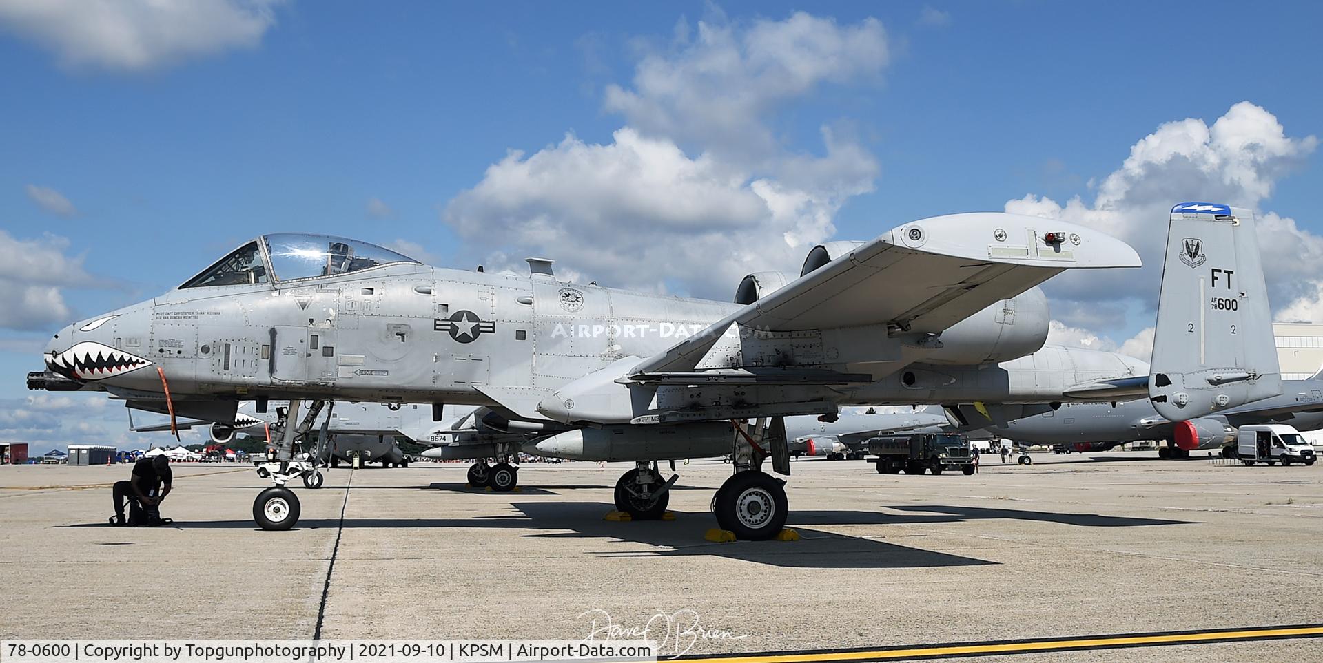 78-0600, 1978 Fairchild Republic A-10C Thunderbolt II C/N A10-0220, CLAW71 / 74th FS Moody AFB