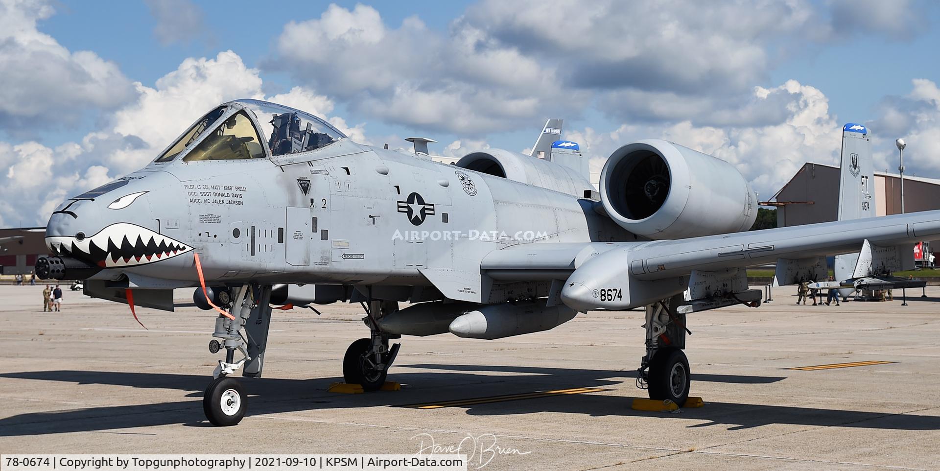 78-0674, 1978 Fairchild Republic A-10C Thunderbolt II C/N A10-0294, CLAW74