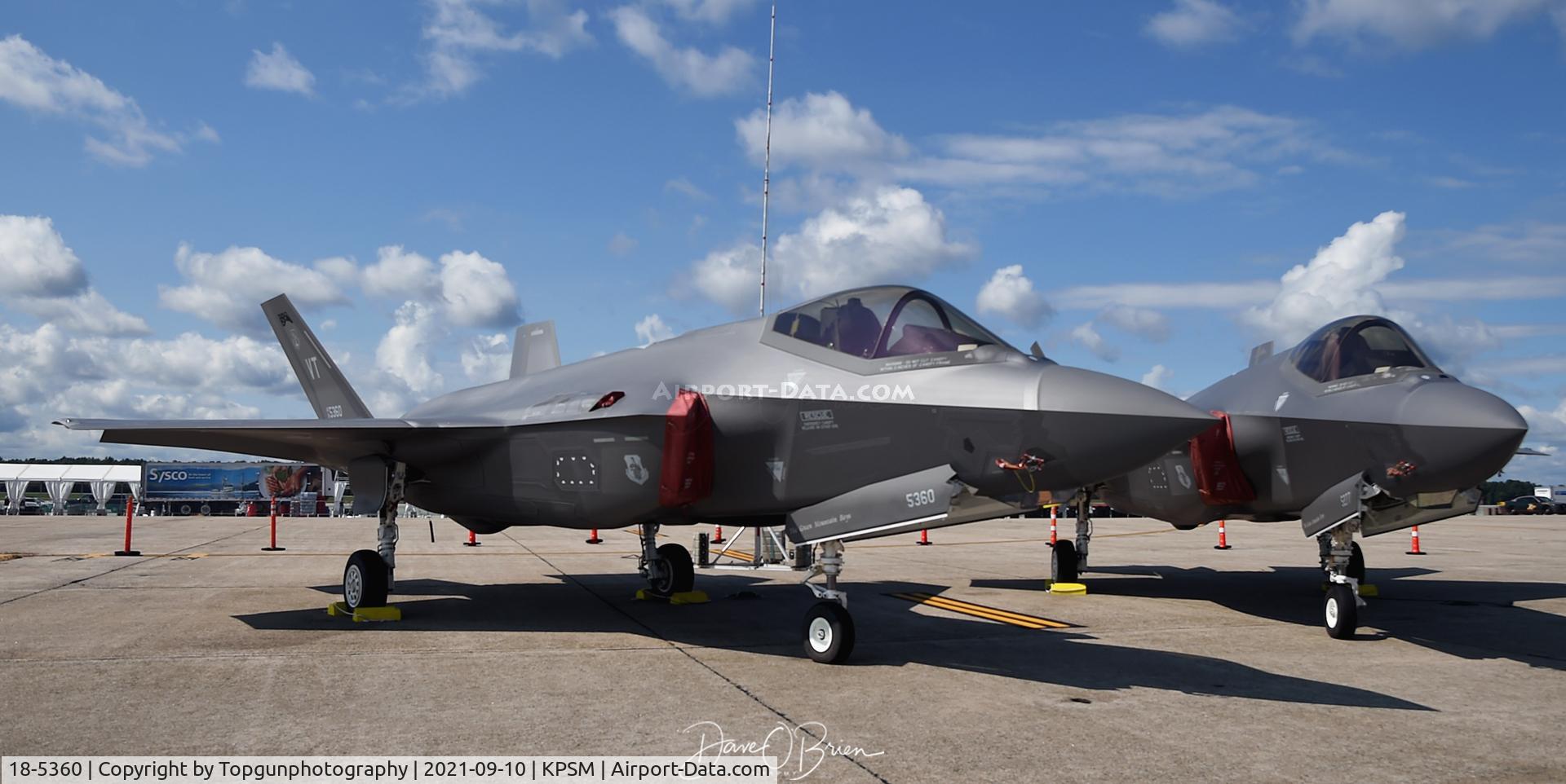 18-5360, Lockheed Martin F-35A Lightning II C/N AF-251, 158th FW static display