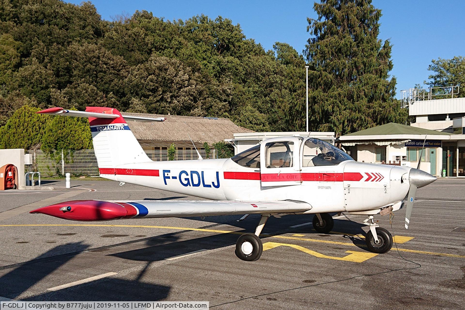 F-GDLJ, Piper PA-38-112 Tomahawk Tomahawk C/N 3880A0078, at Cannes