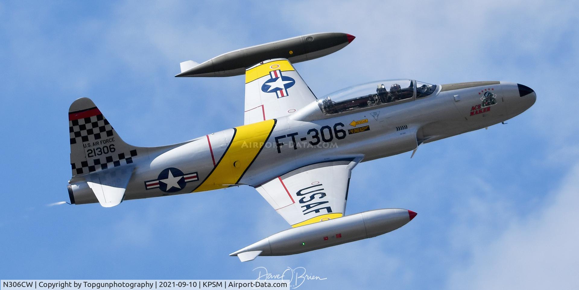 N306CW, Canadair CT-133 Silver Star C/N T33-306, Ace Maker pass
