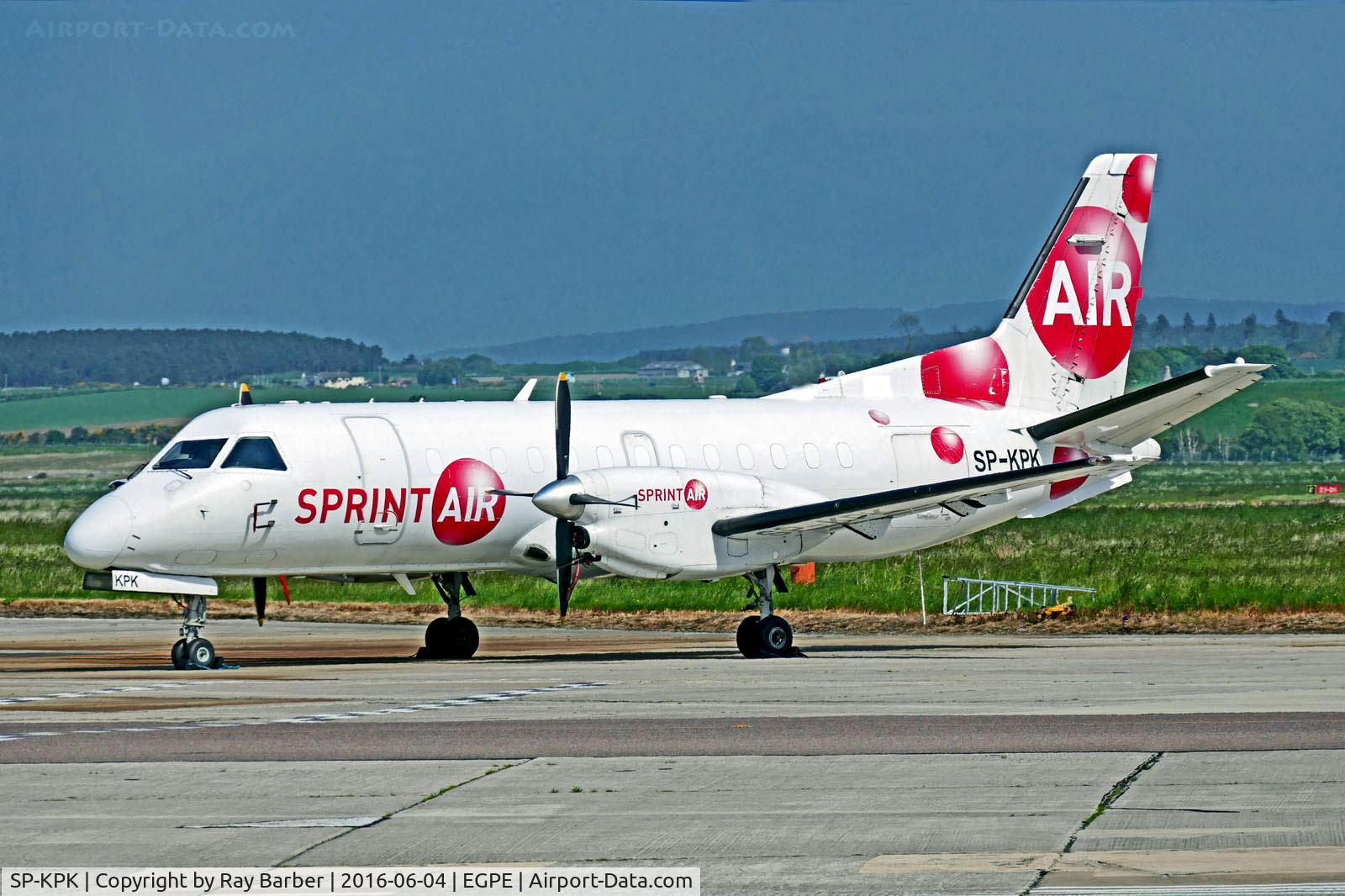 SP-KPK, 1985 Saab 340AF C/N 340A-026, SP-KPK   SAAB-Scania SF.340A [026] (Sprint Air) Inverness (Dalcross)~G 04/06/2016