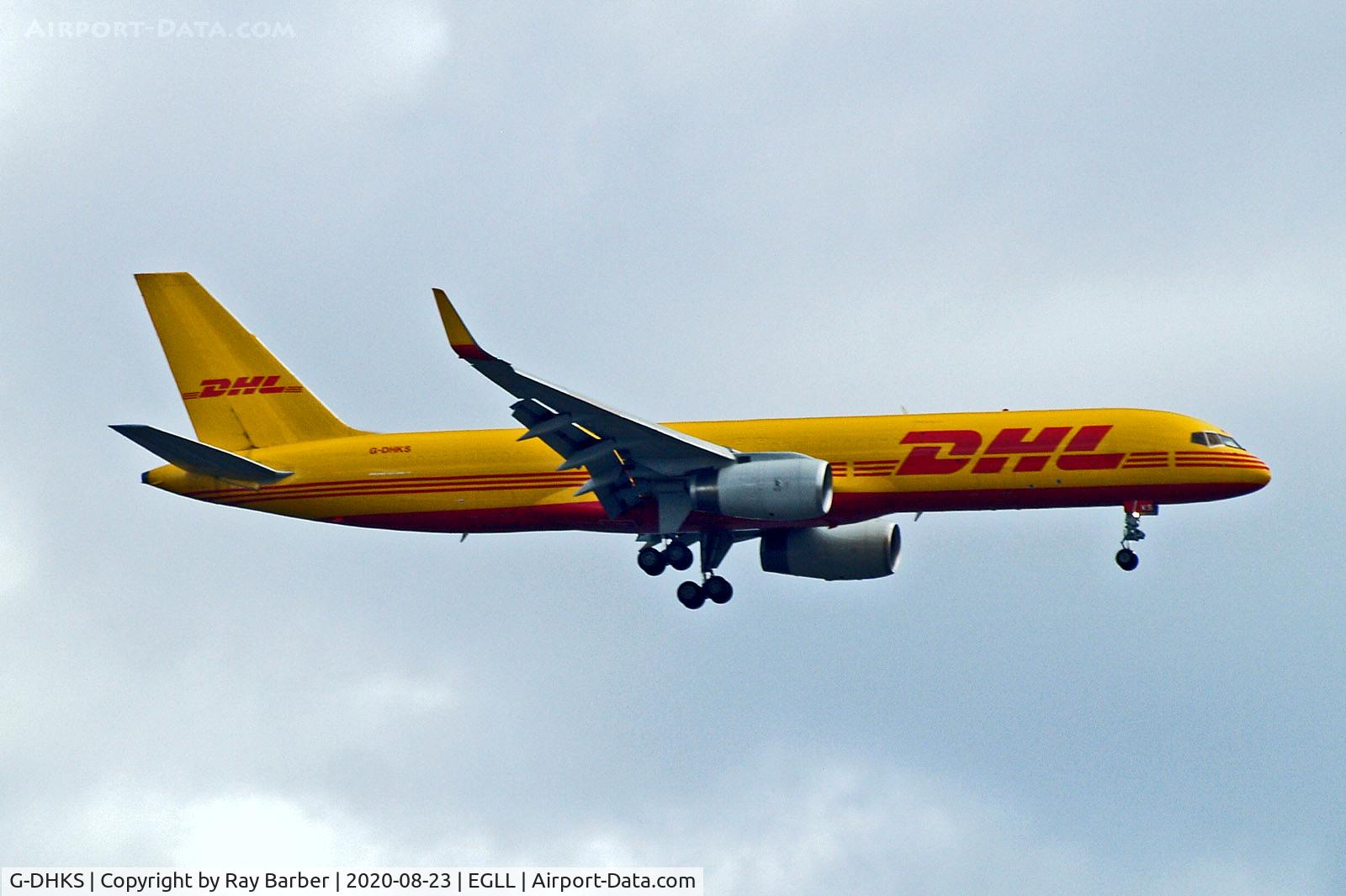 G-DHKS, 1998 Boeing 757-223F C/N 29427, G-DHKS   Boeing 757-223(PCF) [29427] (DHL-DHL Air UK) Home~G 23/8/20
