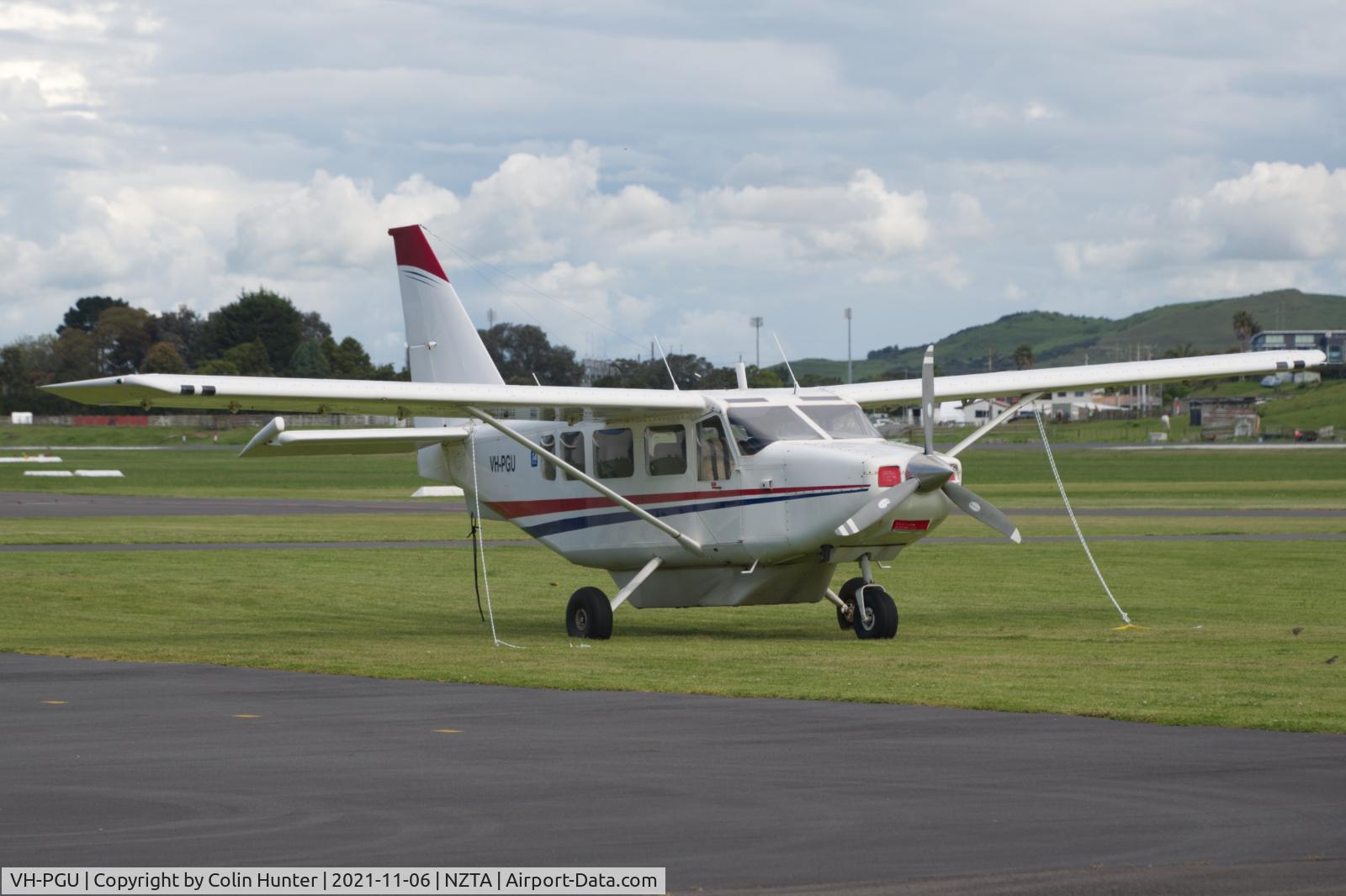 VH-PGU, 2009 Gippsland GA-8-TC-320 Airvan Airvan C/N GA-8-TC 320-09-146, Parked at Tauranga Airport.
