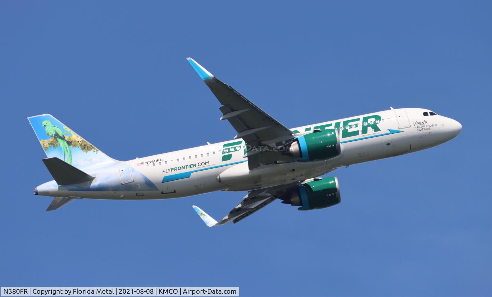 N380FR, 2021 Airbus A320-251N C/N 10512, MCO 2021
