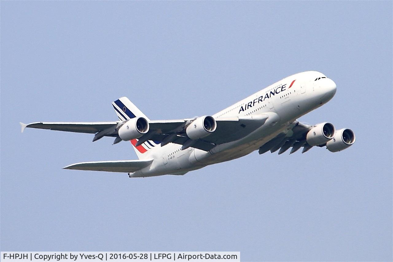 F-HPJH, 2011 Airbus A380-861 C/N 099, Airbus A380-861, Climbing from rwy 06R, Roissy Charles De Gaulle airport (LFPG-CDG)