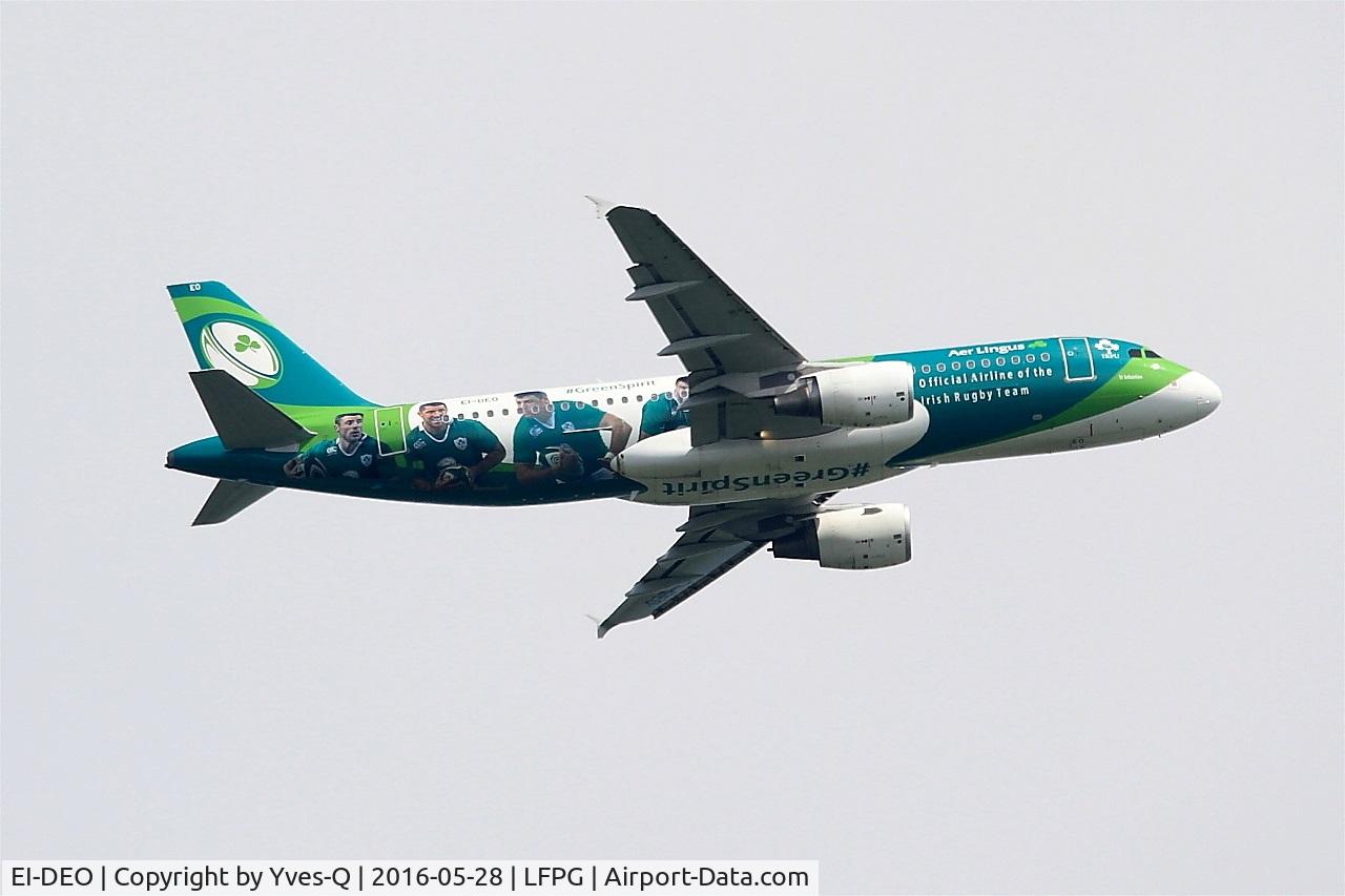 EI-DEO, 2005 Airbus A320-214 C/N 2486, Airbus A320-214, Climbing from rwy 06R, Roissy Charles De Gaulle airport (LFPG-CDG)
