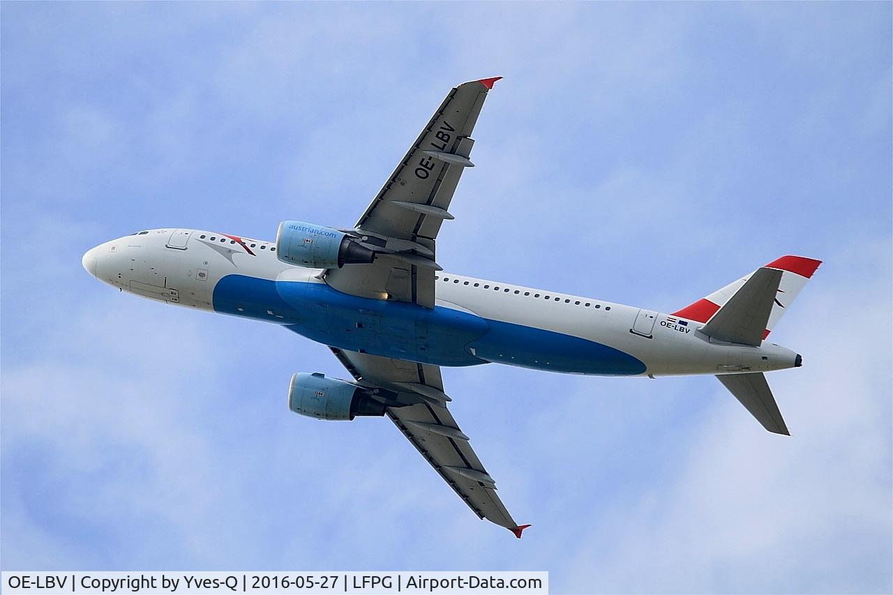 OE-LBV, 2000 Airbus A320-214 C/N 1385, Airbus A320-214, Climbing from rwy 27L, Roissy Charles De Gaulle airport (LFPG-CDG)