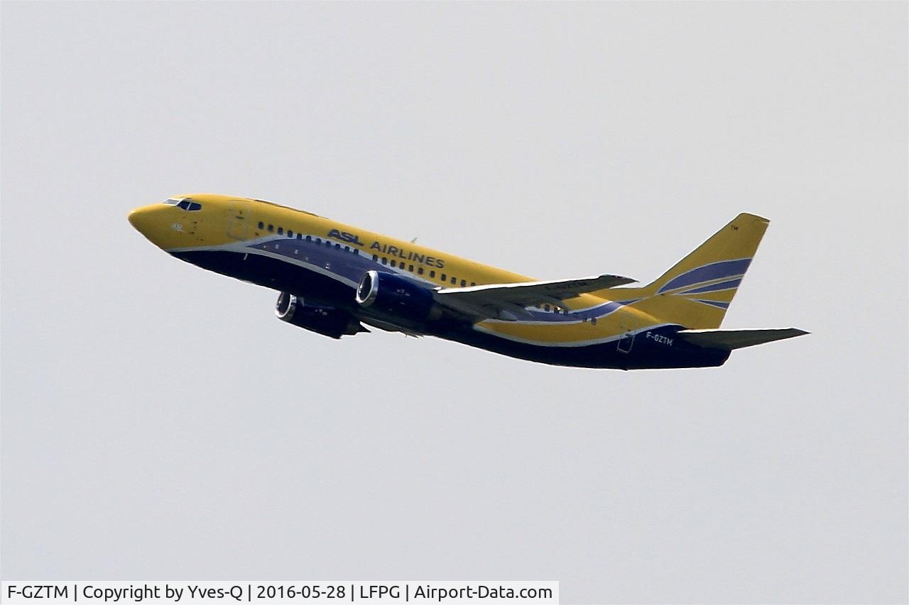 F-GZTM, 1989 Boeing 737-3B3QC C/N 24387, Boeing 737-3B3QC, Climbing from rwy 08L, Roissy Charles De Gaulle airport (LFPG-CDG)