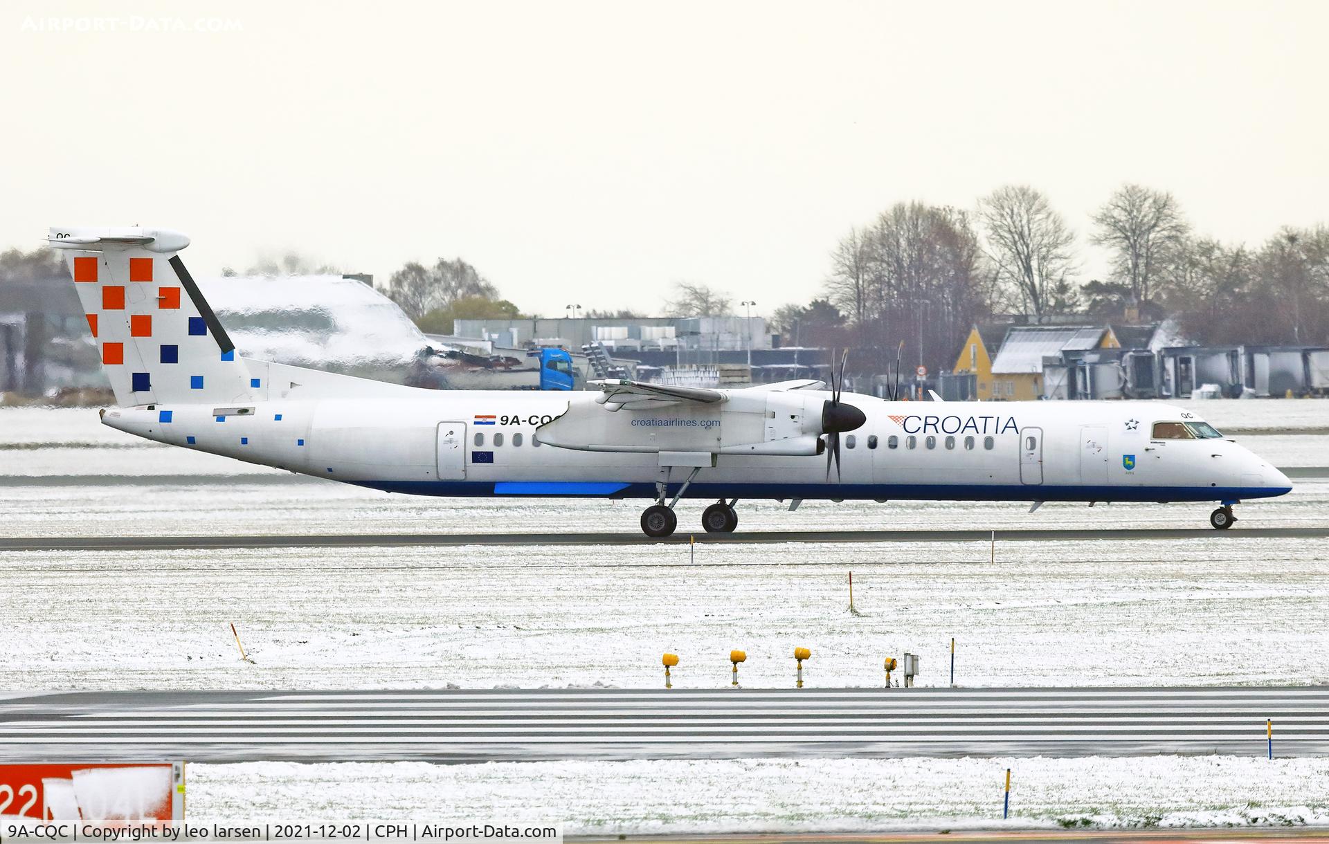 9A-CQC, 2009 De Havilland Canada DHC-8-402Q Dash 8 C/N 4258, Copenhagen 2.12.2021