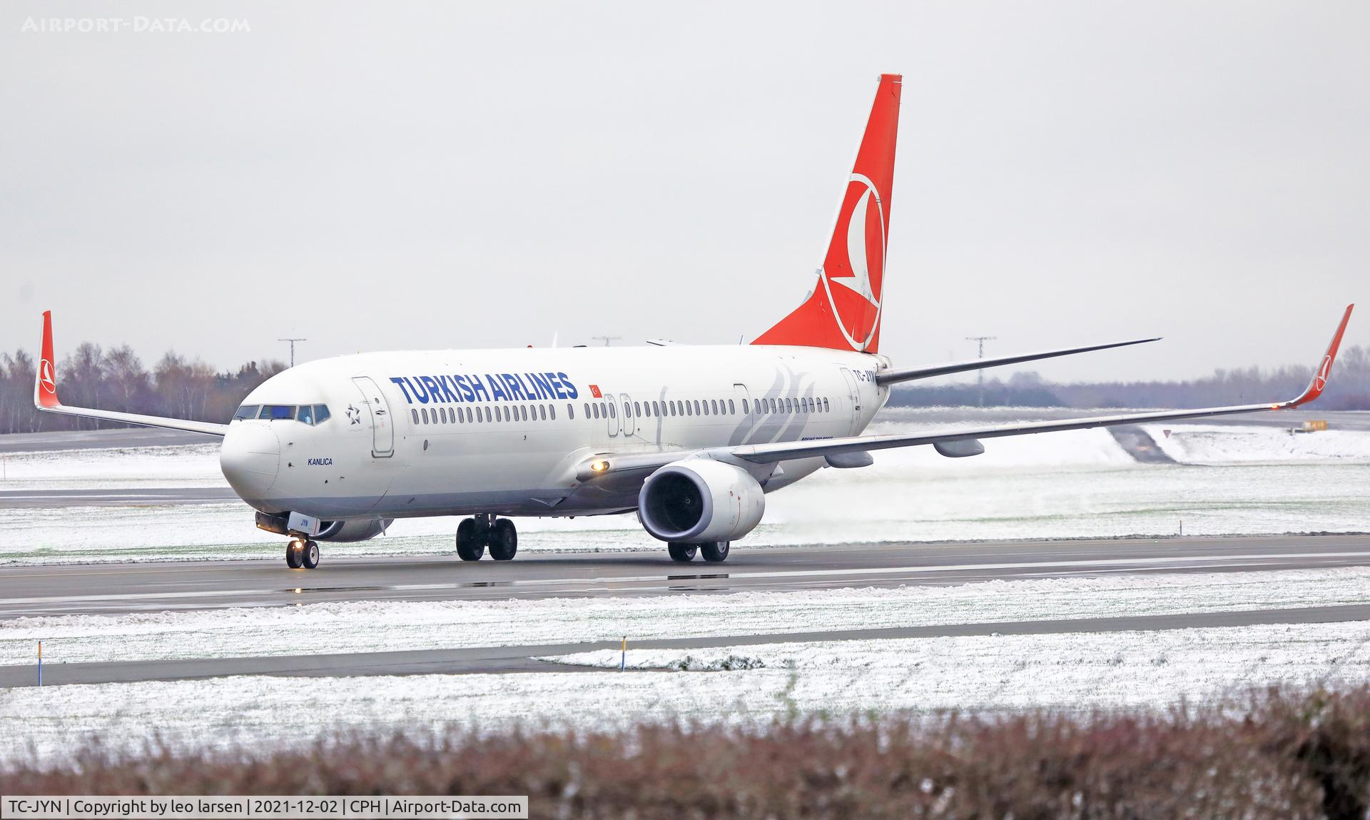 TC-JYN, 2015 Boeing 737-9F2/ER C/N 42012, Copenhagen 2.12.2021