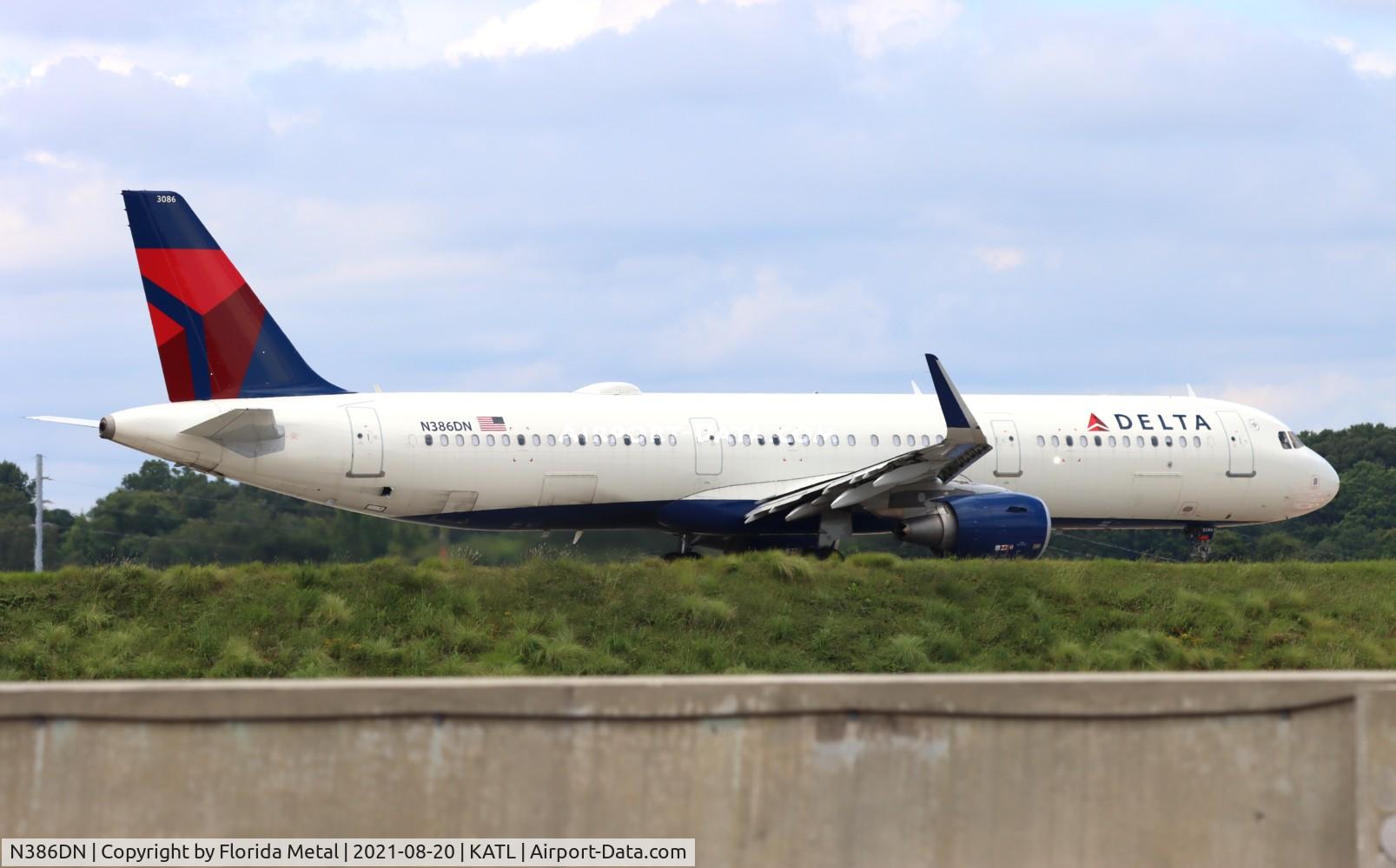 N386DN, 2019 Airbus A321-211 C/N 8947, ATL 2021