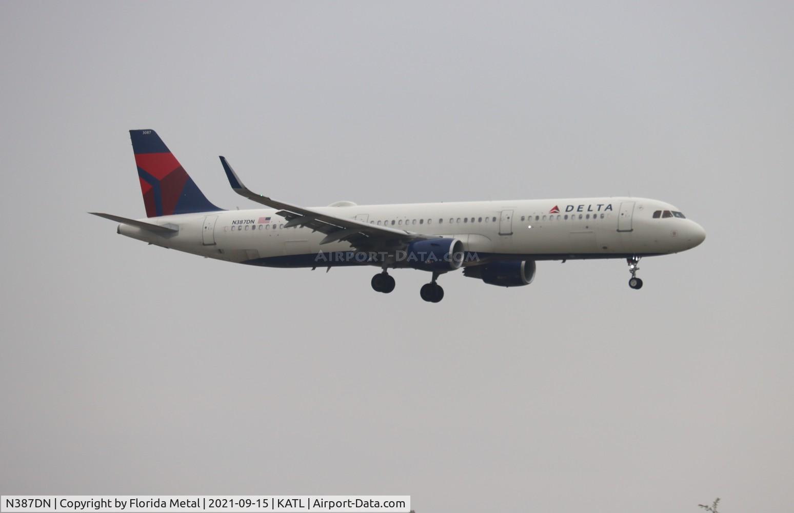 N387DN, 2019 Airbus A321-211 C/N 9025, ATL 2021
