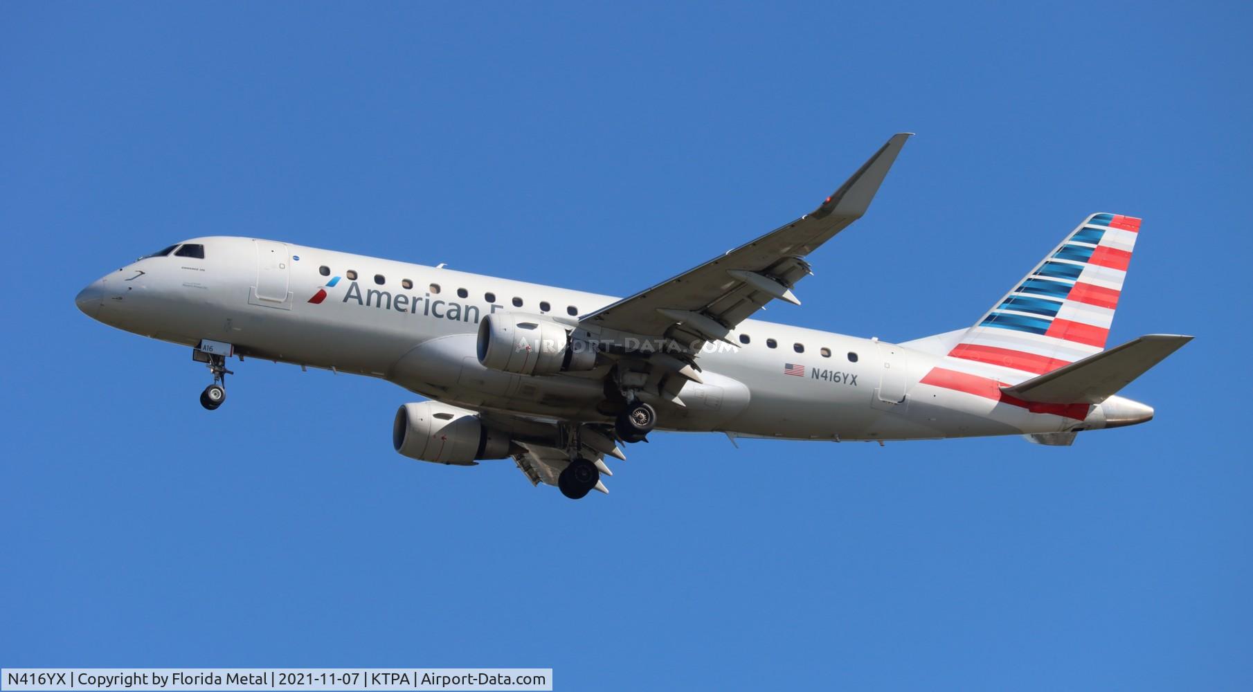 N416YX, 2013 Embraer 175LR (ERJ-170-200LR) C/N 17000381, TPA 2021