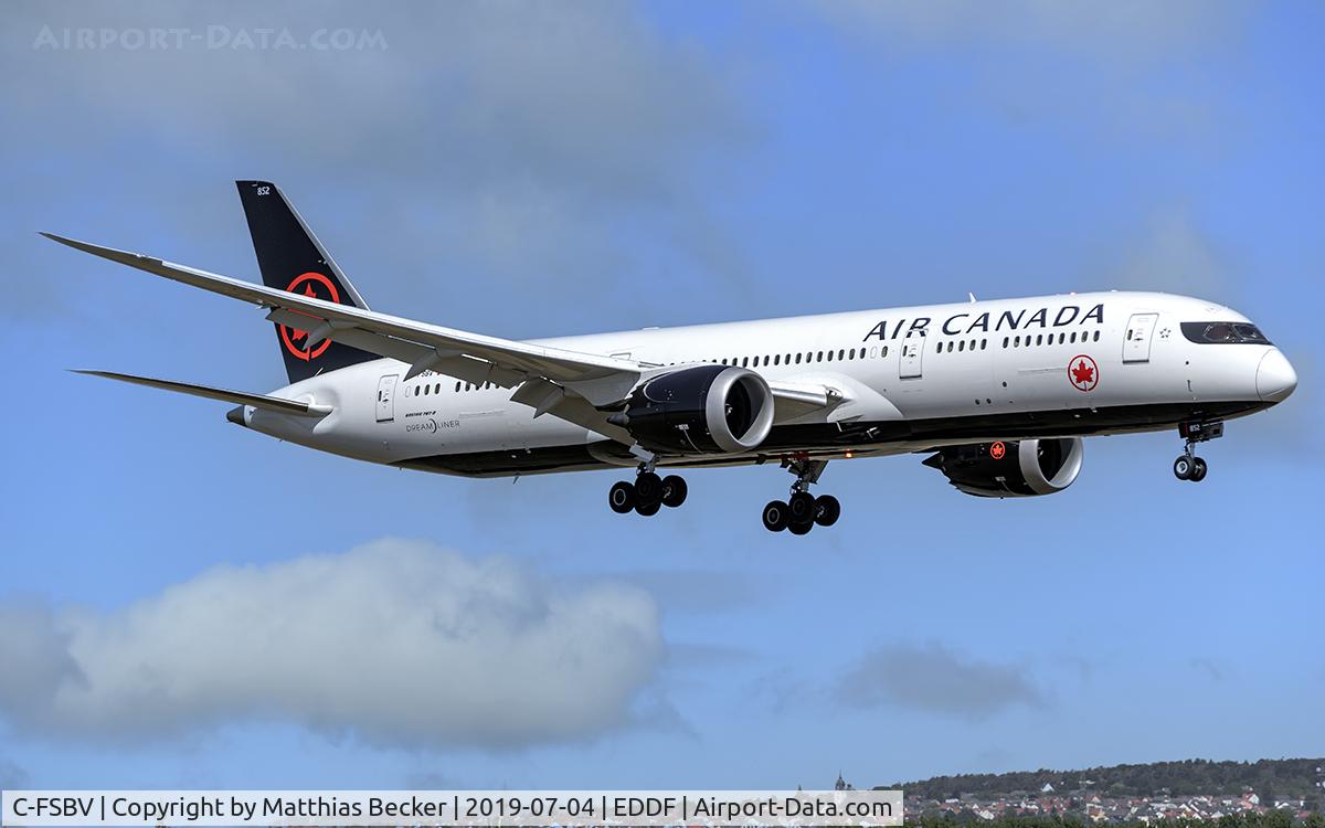 C-FSBV, 2017 Boeing 787-9 Dreamliner C/N 37182, C-FSBV