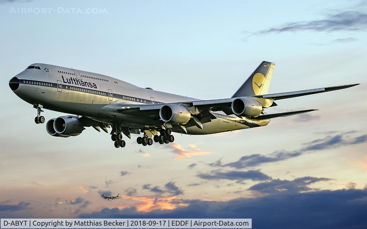 D-ABYT, 2015 Boeing 747-830 C/N 37844, D-ABYT
