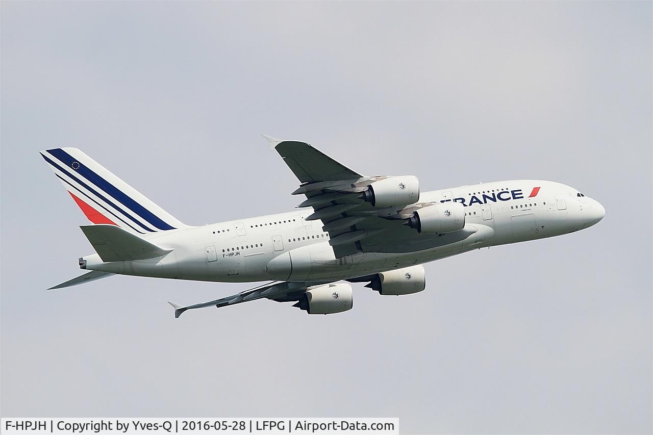 F-HPJH, 2011 Airbus A380-861 C/N 099, Airbus A380-861, Climbing from rwy 06R, Roissy Charles De Gaulle airport (LFPG-CDG)