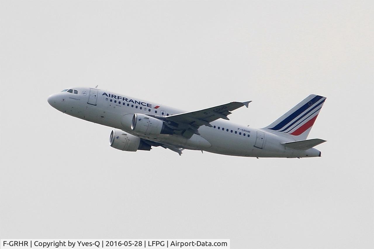 F-GRHR, 2001 Airbus A319-111 C/N 1415, Airbus A319-111, Climbing from rwy 08L, Roissy Charles De Gaulle airport (LFPG-CDG)